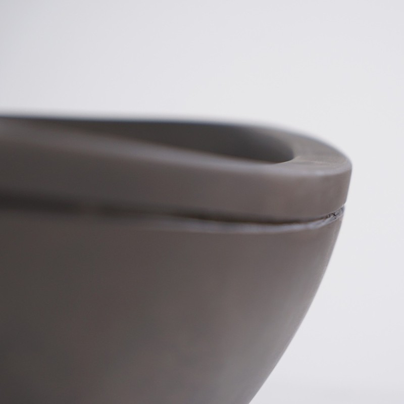 Waschbecken aus Beton - Tiefanthrazit - Mineralis