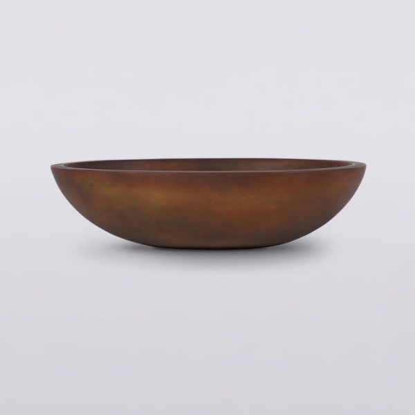 Betonwaschbecken oval - Vintage Braun - Raw Blend