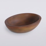 Betonwaschbecken oval - Vintage Braun - Raw Blend