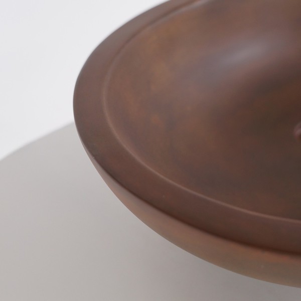 Betonwaschbecken oval - Vintage Braun - Raw Blend