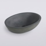 Betonwaschbecken oval - Kupfergrün - Raw Blend
