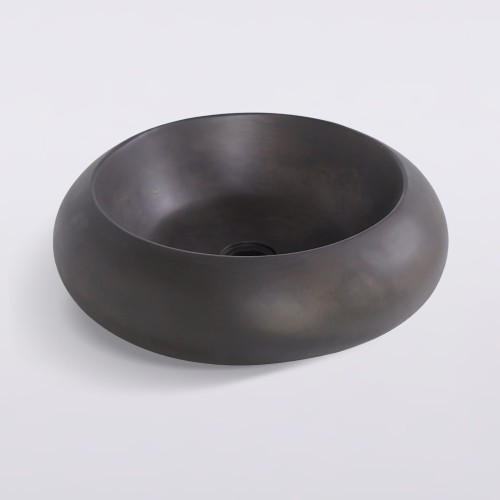Betonwaschbecken rund - Tiefanthrazit - Concrete Essence