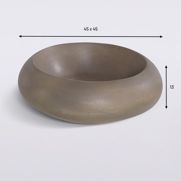 Betonwaschbecken rund - Naturfarbe - Concrete Essence