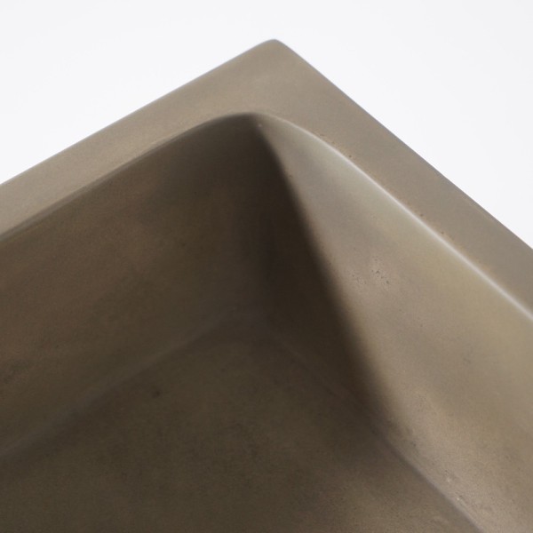 Rechteckiges Betonwaschbecken - Naturfarbe - Slate Wave