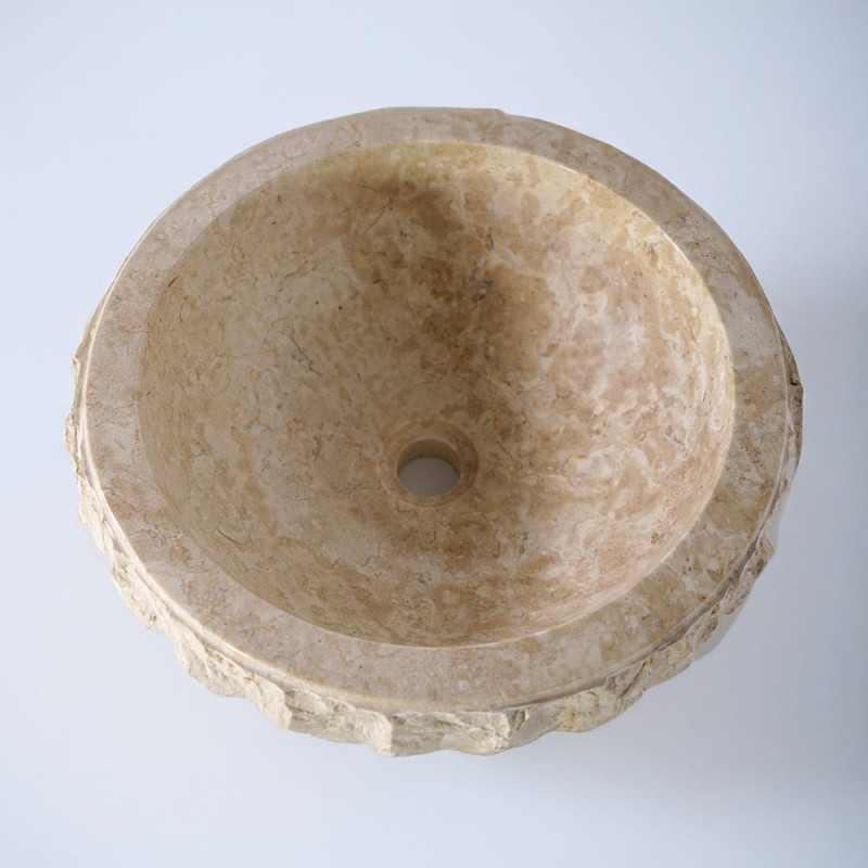 Freistehendes Badezimmerwaschbecken aus Stein - Abstrak