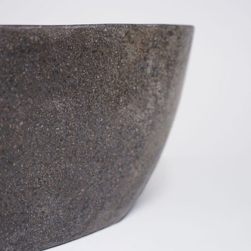 Aufsatz-Badezimmerwaschbecken aus poliertem Stein - River Stone