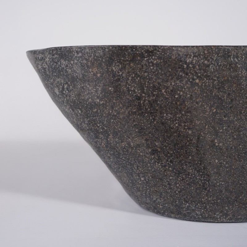 Aufsatz-Badezimmerwaschbecken aus poliertem Stein - River Stone