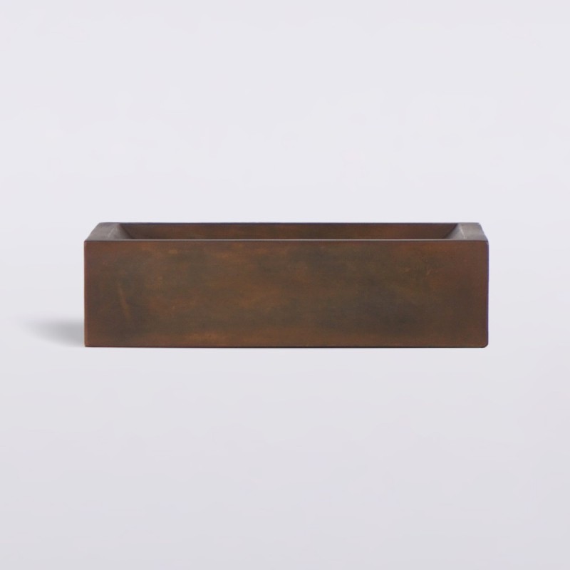 Betonwaschbecken rechteckig - Vintage Braun - Pure Cast