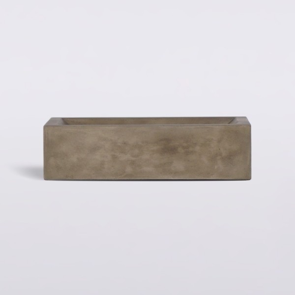 Betonwaschbecken rechteckig - Naturfarbe - Pure Cast