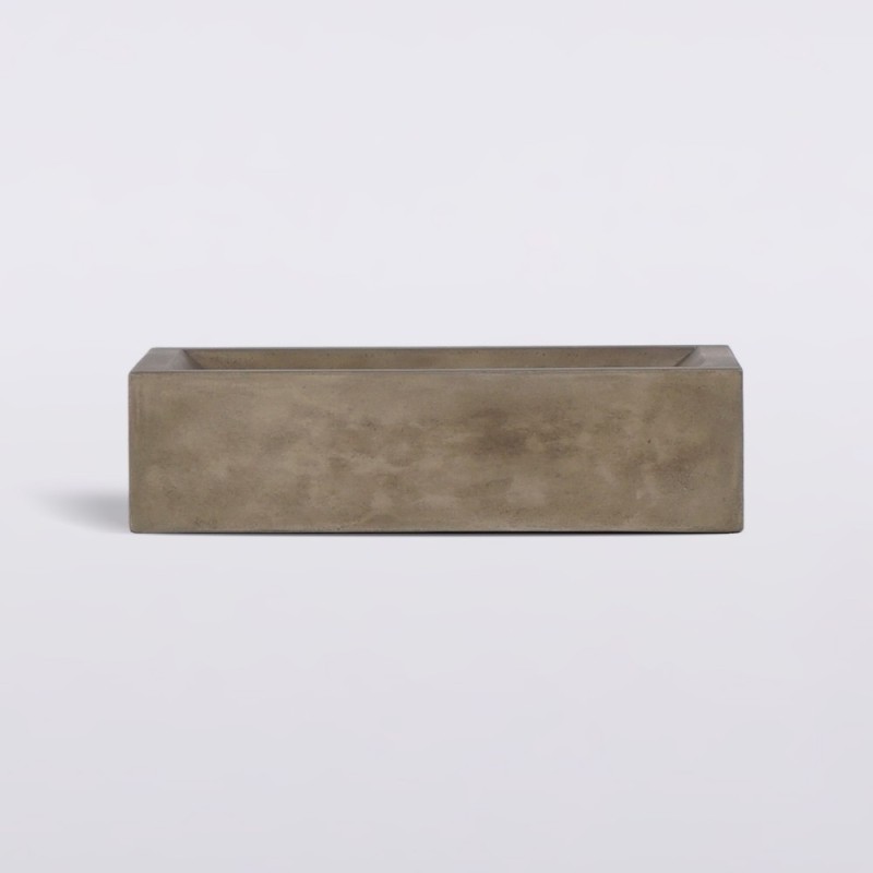 Betonwaschbecken rechteckig - Naturfarbe - Pure Cast