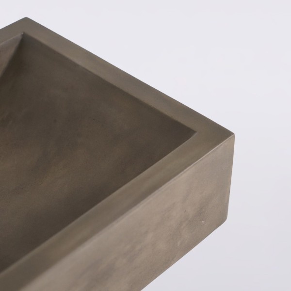 Betonwaschbecken rechteckig - Naturfarbe - Pure Cast