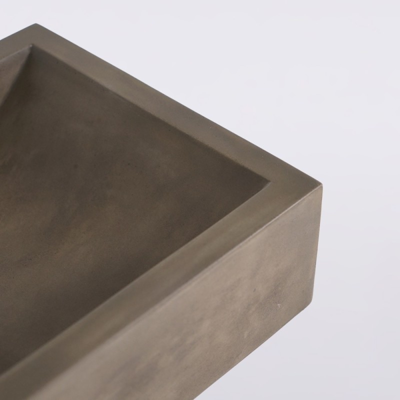 Betonwaschbecken rechteckig - Naturfarbe - Pure Cast