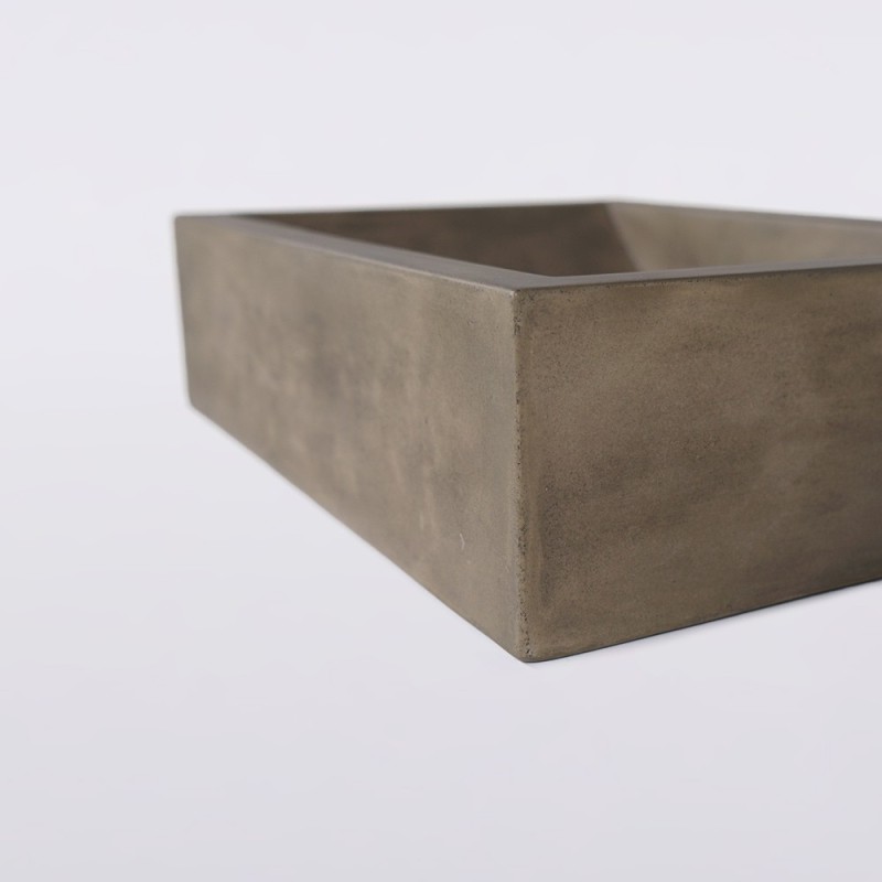 Betonwaschbecken rechteckig - Naturfarbe - Pure Cast