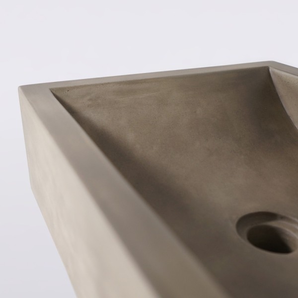 Betonwaschbecken rechteckig - Naturfarbe - Pure Cast