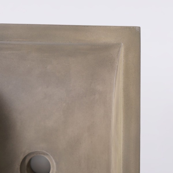 Betonwaschbecken rechteckig - Naturfarbe - Pure Cast