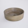 Rundes Waschbecken aus Beton - Naturfarbe - Mineral