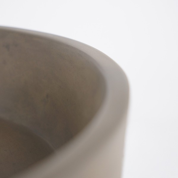 Rundes Waschbecken aus Beton - Naturfarbe - Mineral