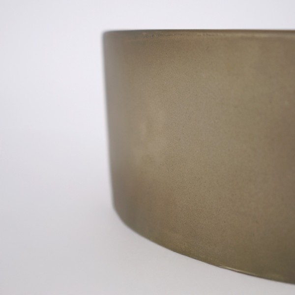 Rundes Waschbecken aus Beton - Naturfarbe - Mineral