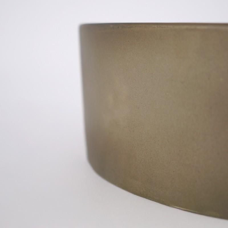Rundes Waschbecken aus Beton - Naturfarbe - Mineral