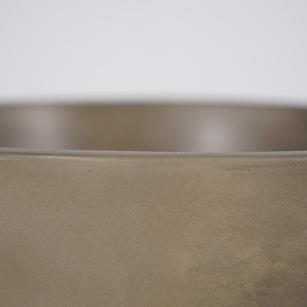 Rundes Waschbecken aus Beton - Naturfarbe - Mineral