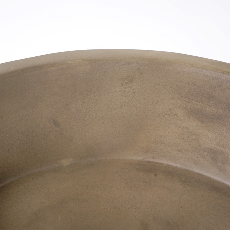 Rundes Waschbecken aus Beton - Naturfarbe - Mineral