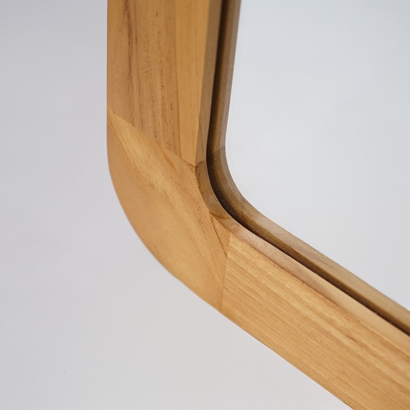 Rechteckiger Spiegel 80 x 70 cm mit abgerundeten Kanten