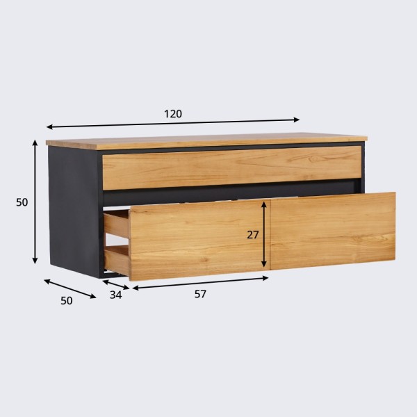 Badezimmermöbel 120 cm - Kirei