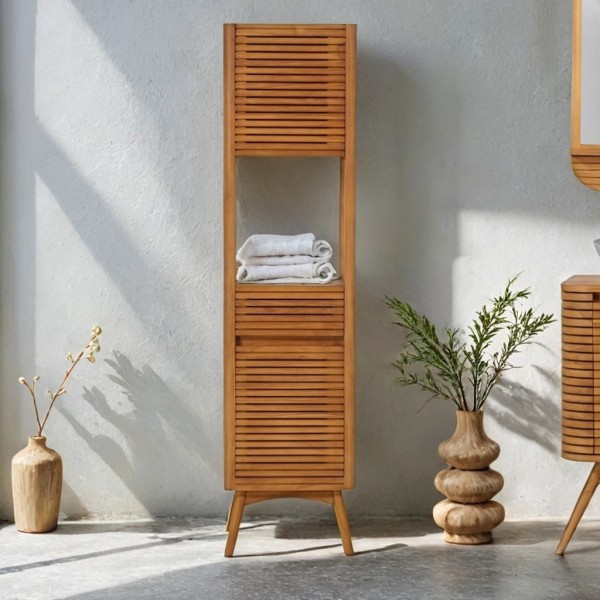 Badezimmersäule aus Teakholz - Kama