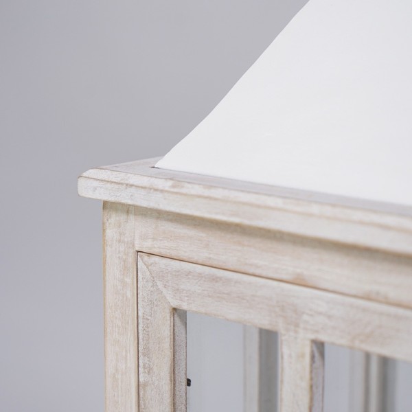 2er-Set Laternen aus Holz und Metall - Cottage