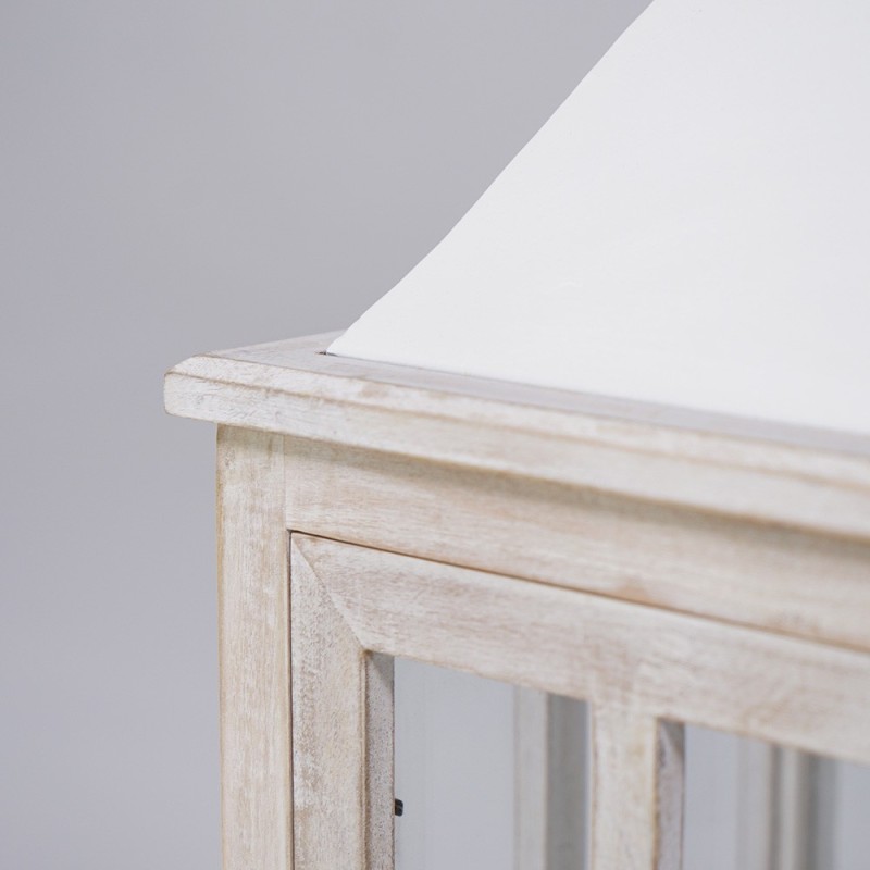 2er-Set Laternen aus Holz und Metall - Cottage