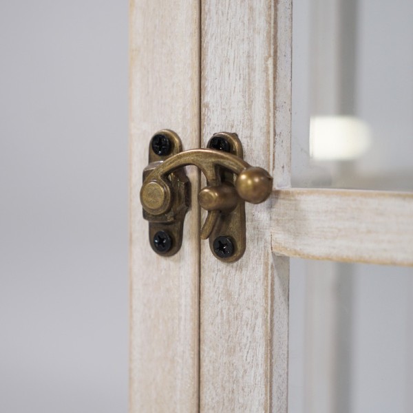 2er-Set Laternen aus Holz und Metall - Cottage