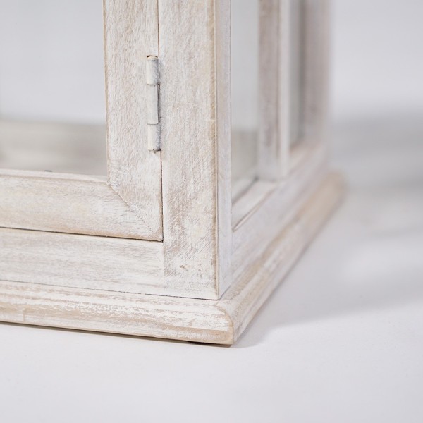 2er-Set Laternen aus Holz und Metall - Cottage