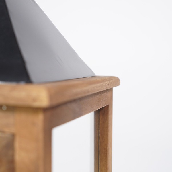 2er-Set Laternen aus Holz und Metall - Hudson