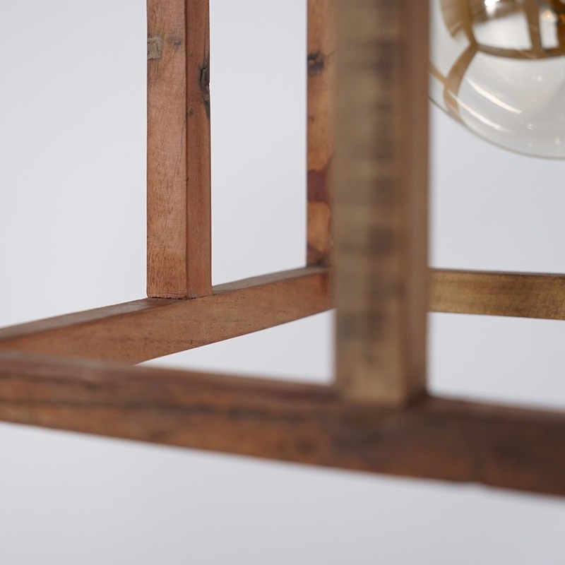 Hängeleuchte aus Naturholz - Natur