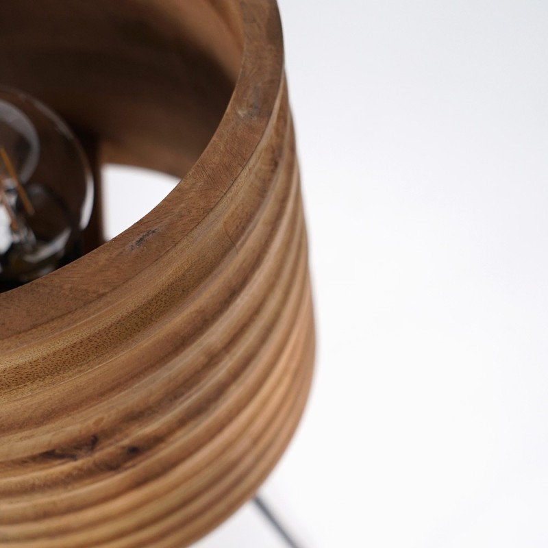 Stehlampe aus Naturholz - Nomade