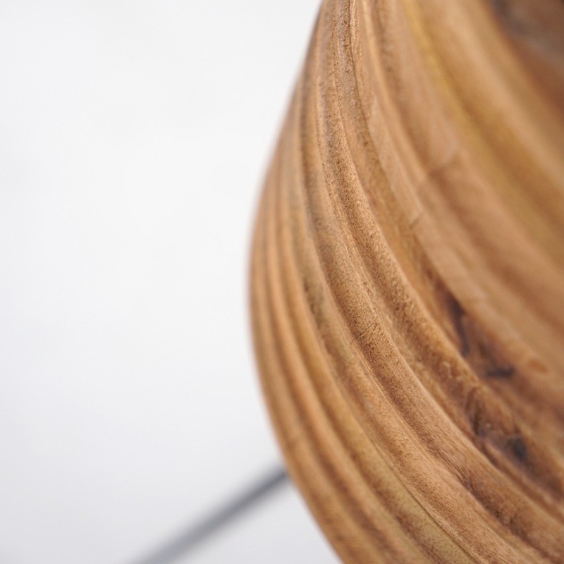 Stehlampe aus Naturholz - Nomade