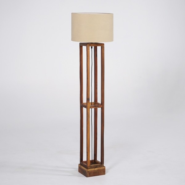 Stehlampe aus Naturholz - Heritage