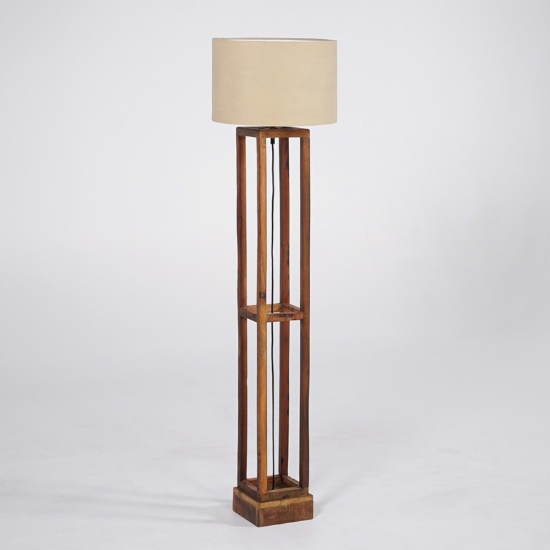 Stehlampe aus Naturholz - Heritage