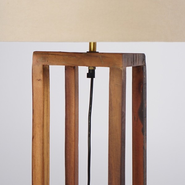 Stehlampe aus Naturholz - Heritage