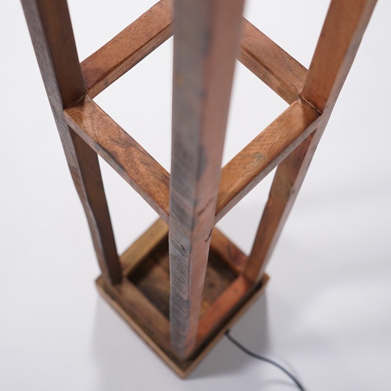 Stehlampe aus Naturholz - Heritage
