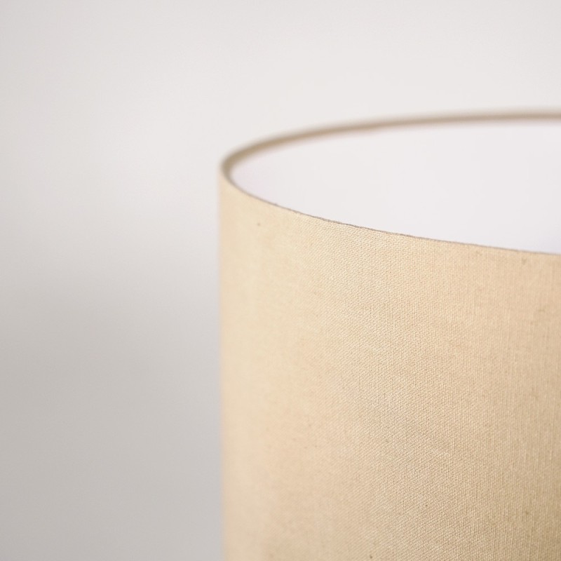 Tischlampe mit Fuß aus Naturholz - Heritage