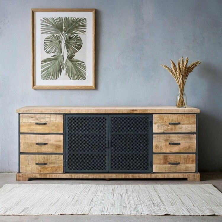 Industrielles Sideboard 200 cm - Cambridge