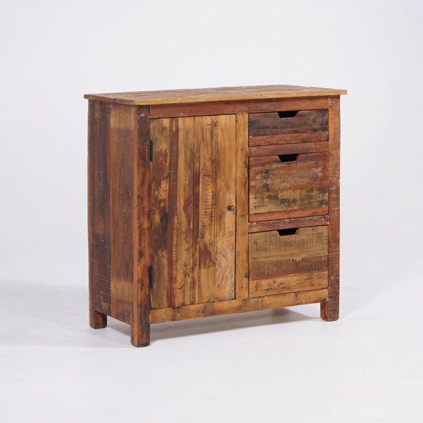Anrichte 90 cm aus recyceltem Holz - Terra Nova