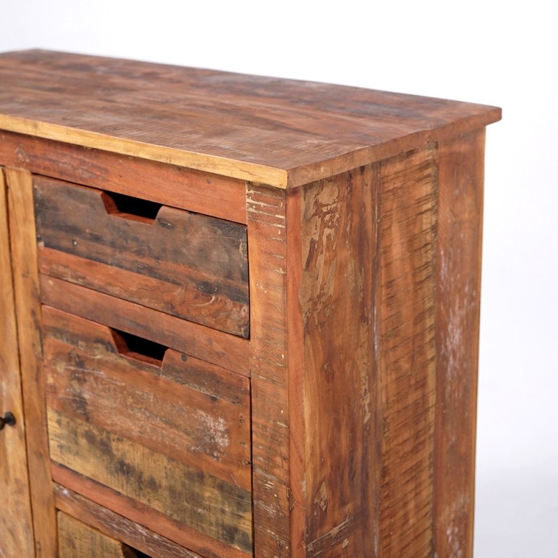 Anrichte 90 cm aus recyceltem Holz - Terra Nova