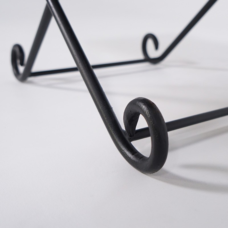 Hocker aus Leder mit Metallbeinen - Scala