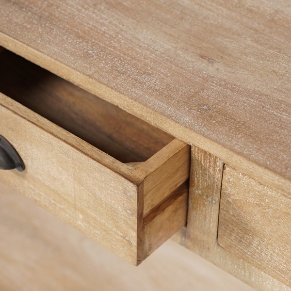 Konsole aus Naturholz mit 3 Schubladen - Timber