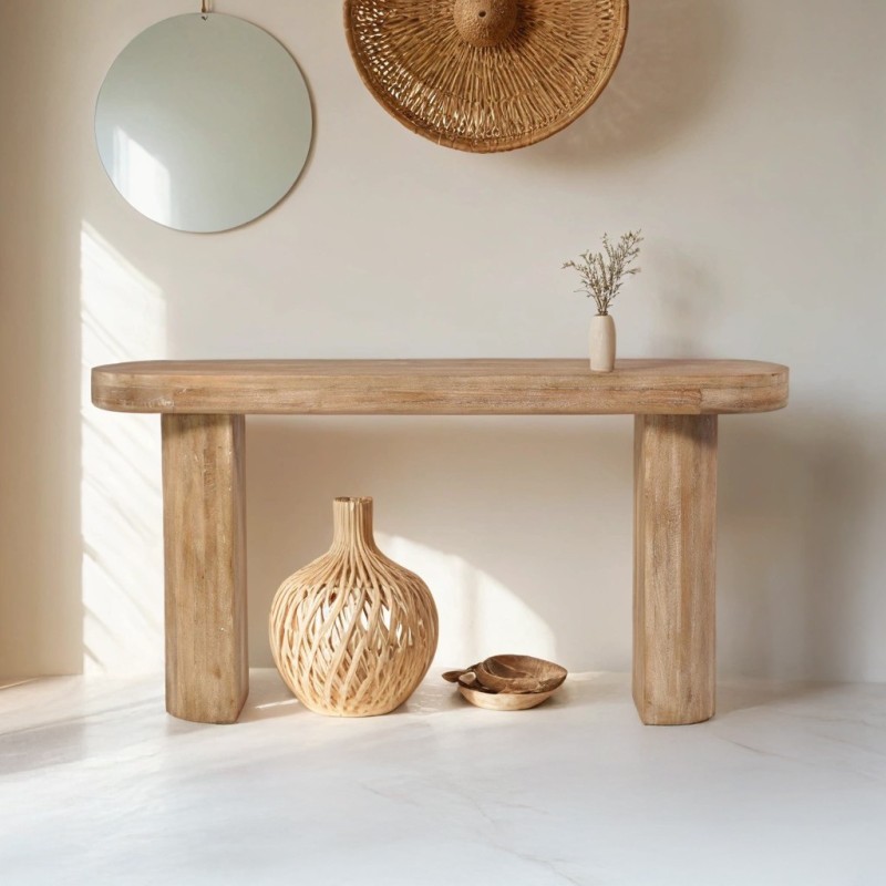 Konsolenmöbel aus Naturholz - Timber