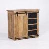 Kleines industrielles Buffet aus Holz und Metall 90cm - Paris