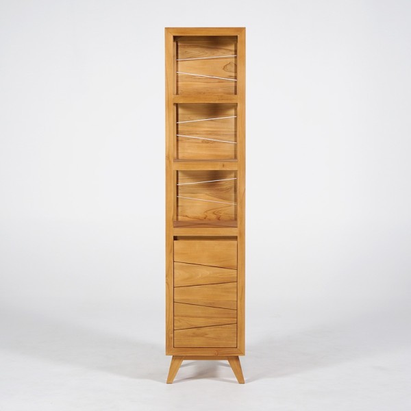 Badezimmersäule aus massivem Teakholz - Meera