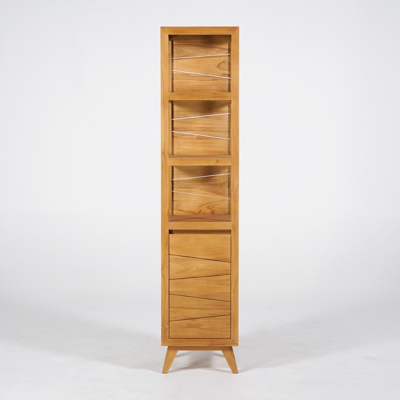 Badezimmersäule aus massivem Teakholz - Meera
